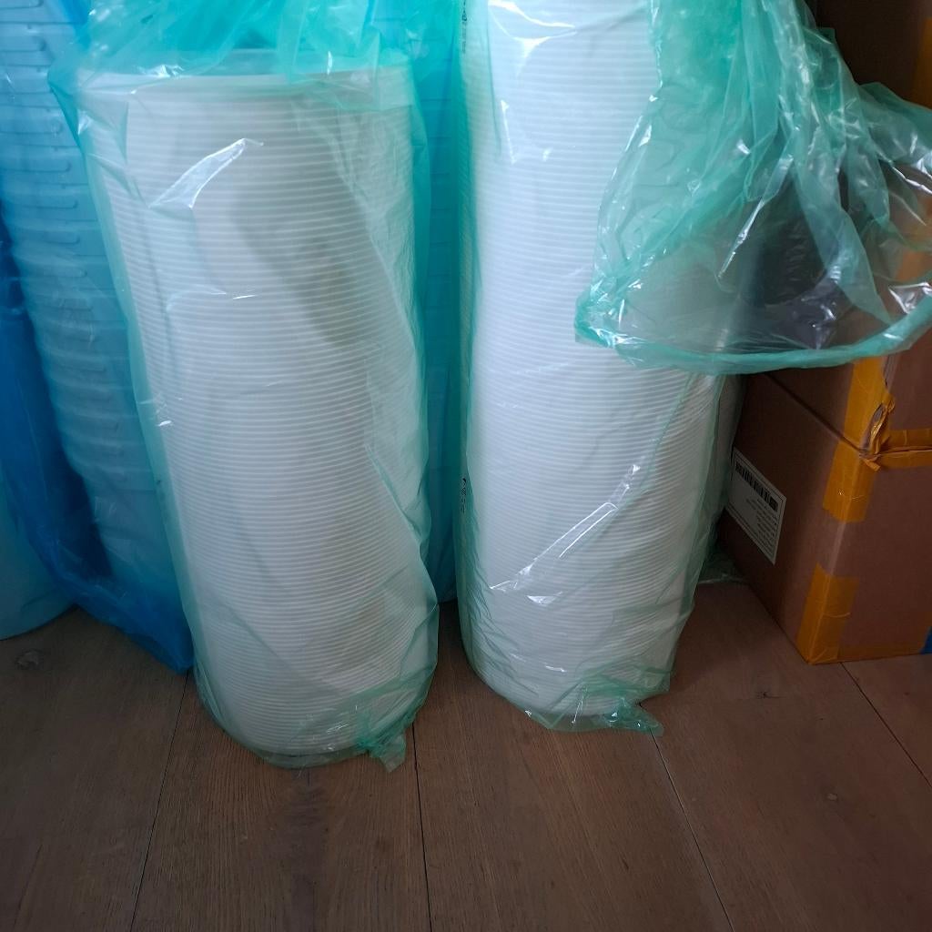 NIEUW 350 deksels 267mm wit, Huis en Inrichting, Ophalen, Nieuw, Kunststof