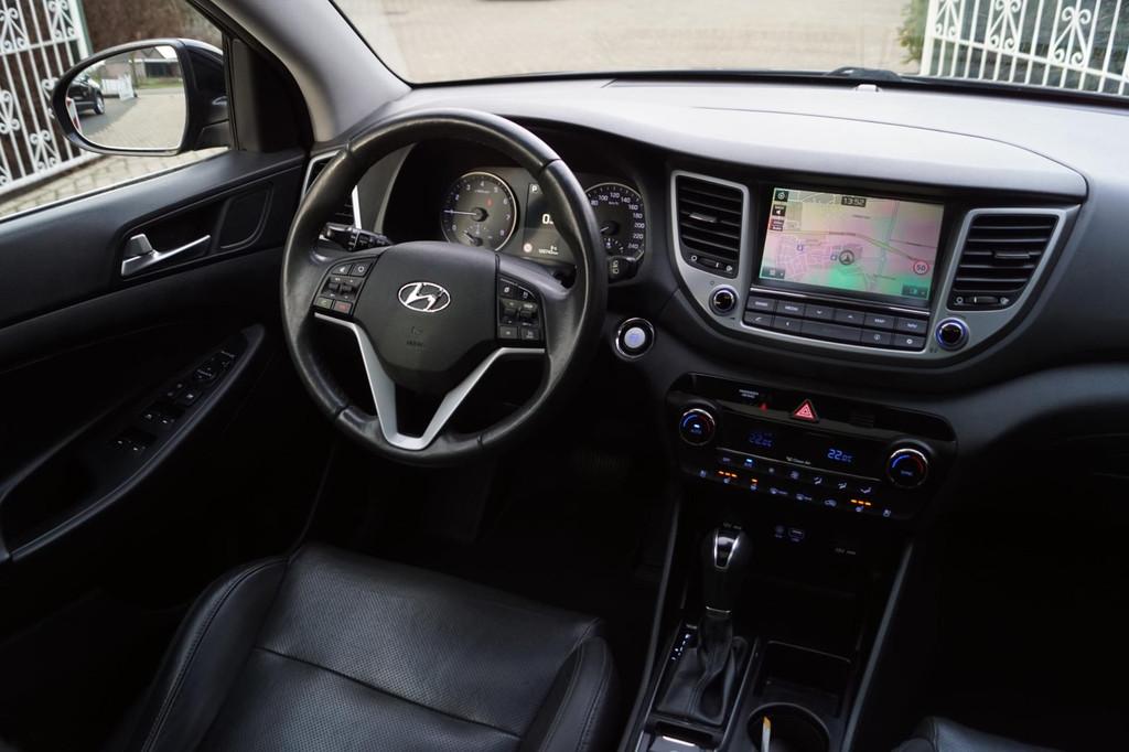 Hyundai TUCSON 1.6 T-GDi Premium 4WD Autom Panodak Leder Sto, Gebruikt, 4 cilinders, Zwart, Leder