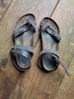 Bruine leren sandalen van Birkenstock, maat 35, Gebruikt, Meisje, Schoenen, Ophalen of Verzenden
