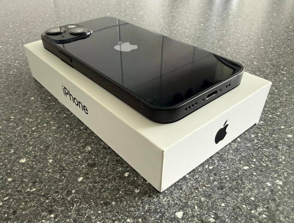  Apple iPhone 13 mini 256GB Midnight (model 2023) Garantie, Telecommunicatie, Mobiele telefoons | Apple iPhone, 256 GB, Zwart