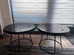 Twee salontafeltjes, Huis en Inrichting, Tafels | Salontafels, Ophalen, 50 tot 100 cm, Rond, 50 tot 100 cm