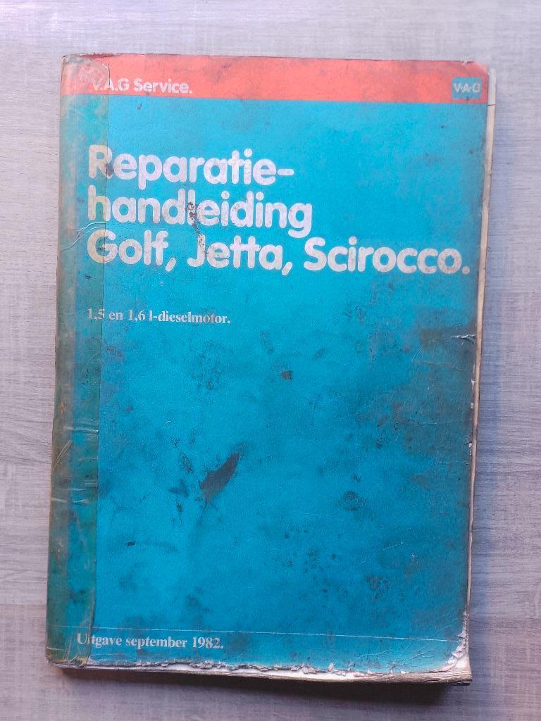 Werkplaatsboek Vw Golf 1 Jetta Caddy dieselmotor + Turbo, Ophalen of Verzenden, Gelezen, Volkswagen
