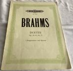 Brahms Duette op 20,61,66, 75 zang  und Klavier bladmuziek, Zang, Gebruikt, Klassiek, Ophalen of Verzenden