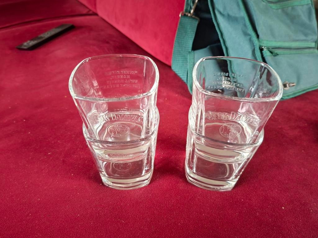 Jack Daniel's whisky whiskey glazen, Ophalen of Verzenden, Zo goed als nieuw, Overige merken, Glas