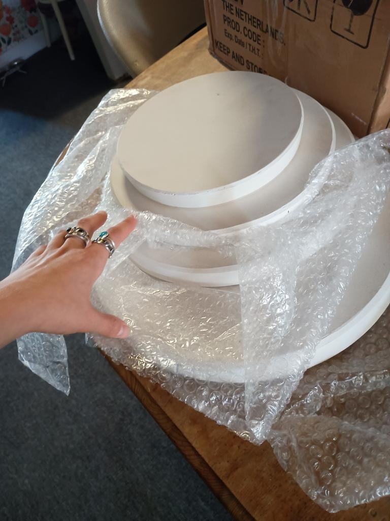 Pottenbak benodigdheden: klei, gipsplaten en mirettes, Ophalen of Verzenden