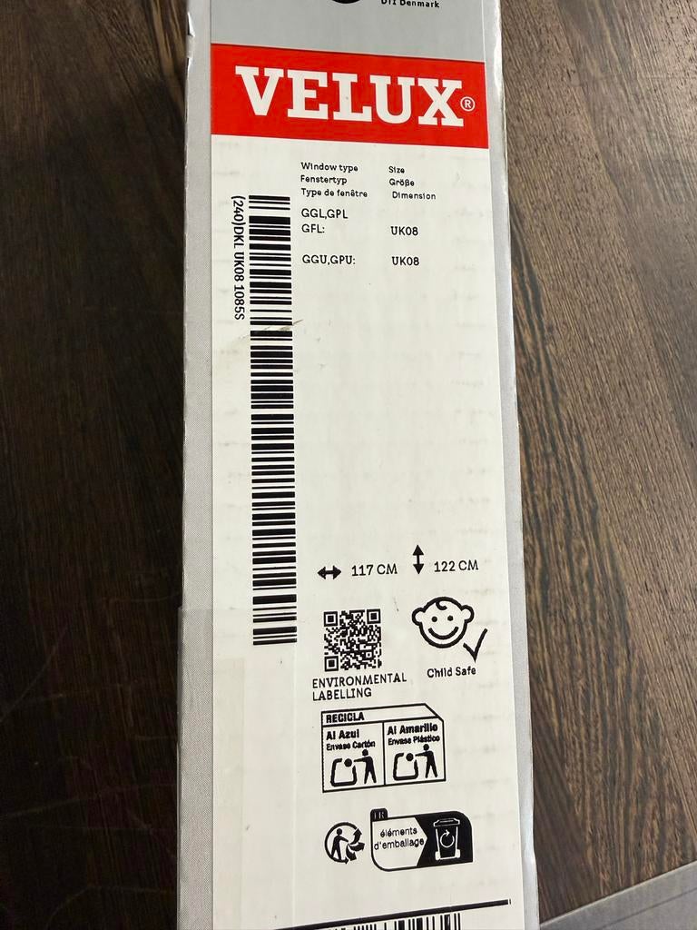 Velux rolgordijn UK08 Beige aluminium, Nieuw, Modern, 100 tot 150 cm, Beige