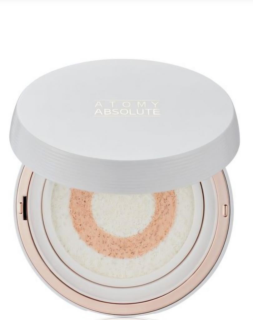 Korean skincare sunscreen Absolute Urban Shield Sun Cushion, Ophalen of Verzenden, Nieuw, Gehele gezicht, Make-up