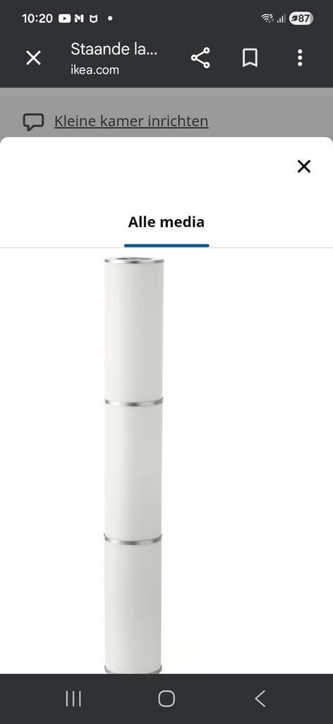 Staande Lamp van Ikea, Ophalen, Zo goed als nieuw, 150 tot 200 cm