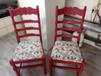 2 stevige keukenstoelen, Huis en Inrichting, Ophalen, Gebruikt, Hout, Twee