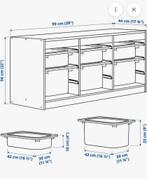Ikea Trofast kast met bakken, Ophalen, Gebruikt, Hoogslaper, Tweepersoons