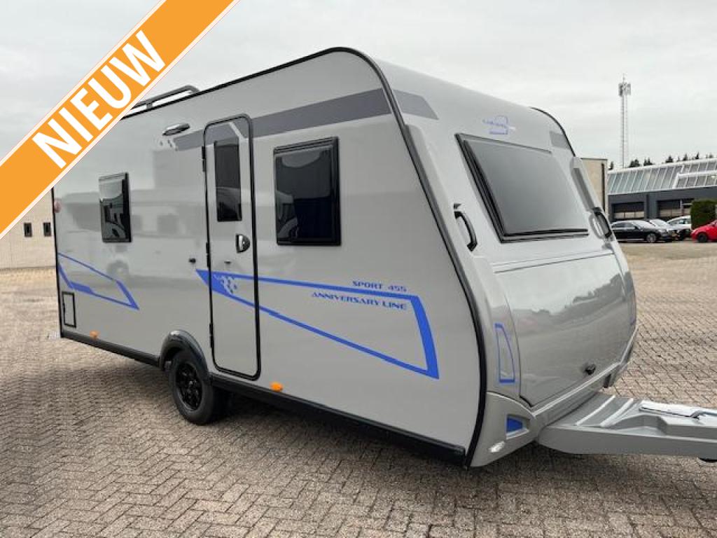Caravelair Sport Line 455 Incl. Mover Te Huur, Caravans en Kamperen, Caravans, Overige typen, Schokbreker, Rondzit, Bedrijf