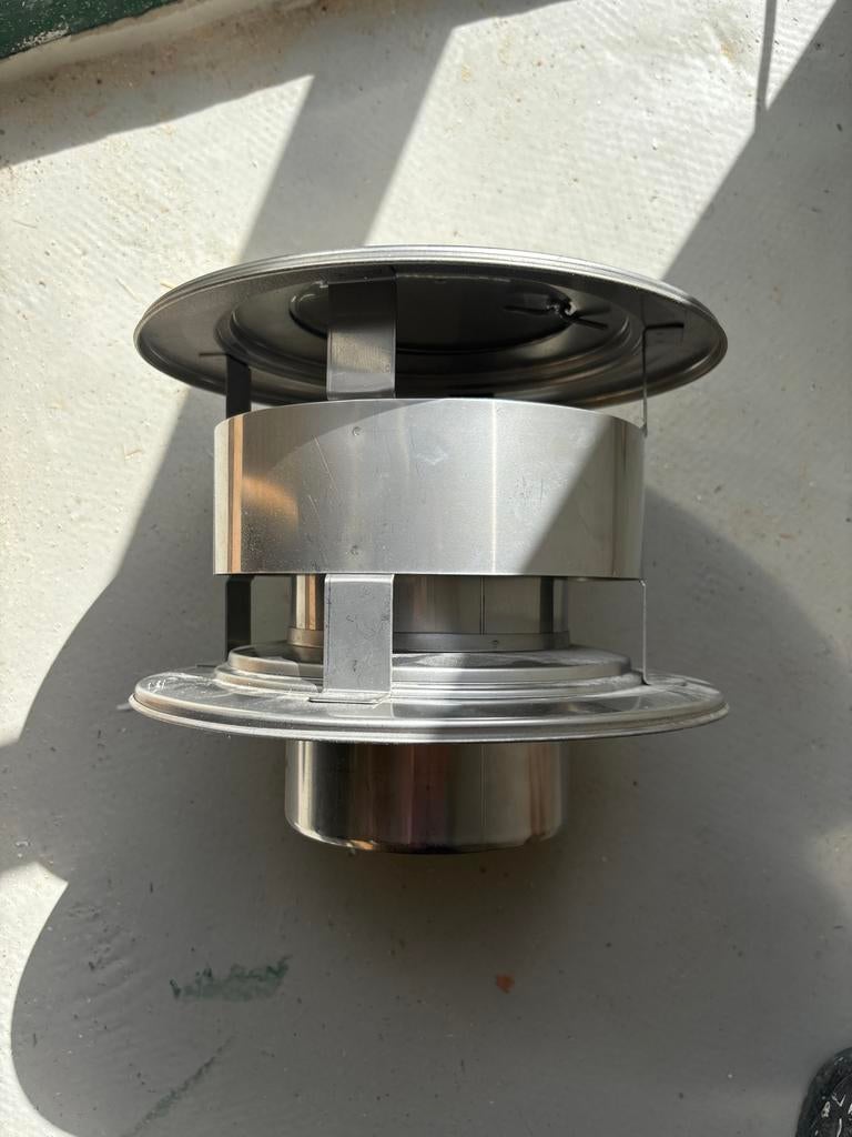 Rookkanaal kap met verbinder 125mm, Ophalen of Verzenden, Nieuw, Overige soorten