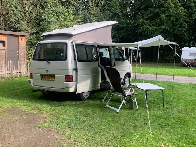 VW T4 camper 'turn key', Caravans en Kamperen, Campers, Luifel, Volkswagen, Overige merken, Standkachel