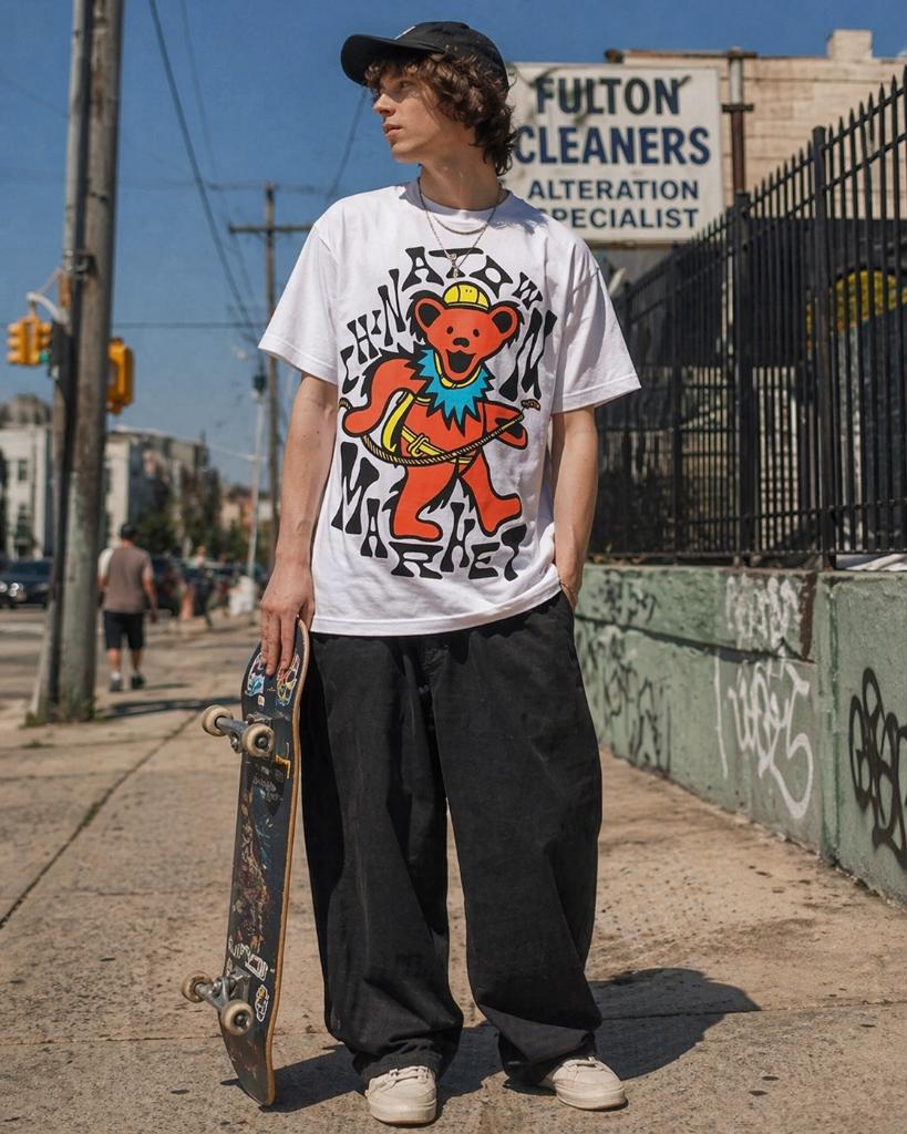 Chinatown Market x GD T-shirt | L, Maat 52/54 (L), Chinatown Market, Wit, Nieuw