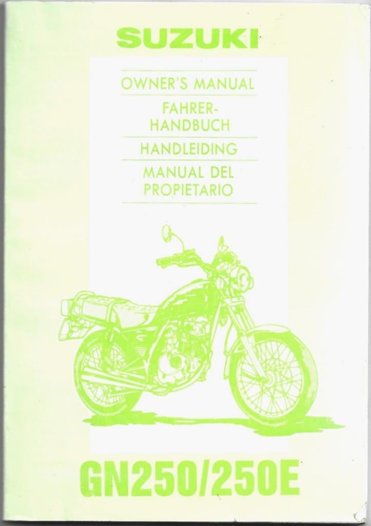 Suzuki GN250 250 E handleiding instructieboek (5778z), Ophalen of Verzenden, Suzuki