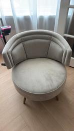 Richmond fauteuil taupe bronse potjes, Ophalen of Verzenden, Zo goed als nieuw, 75 tot 100 cm, 50 tot 75 cm