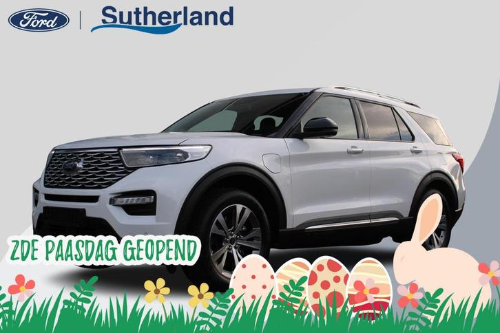 Ford Explorer 3.0 V6 EcoBoost PHEV Platinum | Trekhaak | Sto, Auto's, Ford, Bedrijf, Te koop, Explorer, 360° camera, 4x4, ABS