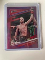 Justin Gaethje Panini Donruss 2022 Purple UFC Kaart, Ophalen of Verzenden, Nieuw, Overige sporten, Spelerskaart