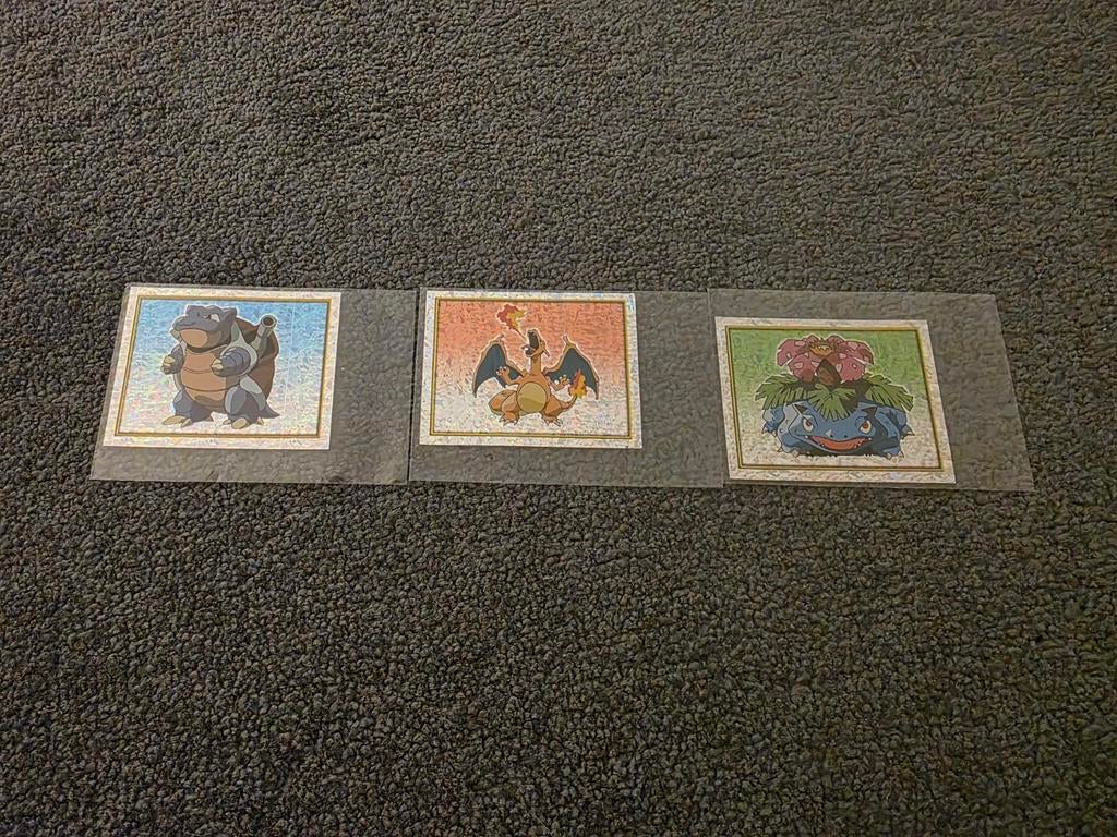 Pokémon Merlin Charizard,  Blastoise,  Venusaur holo prism, Ophalen of Verzenden, Zo goed als nieuw
