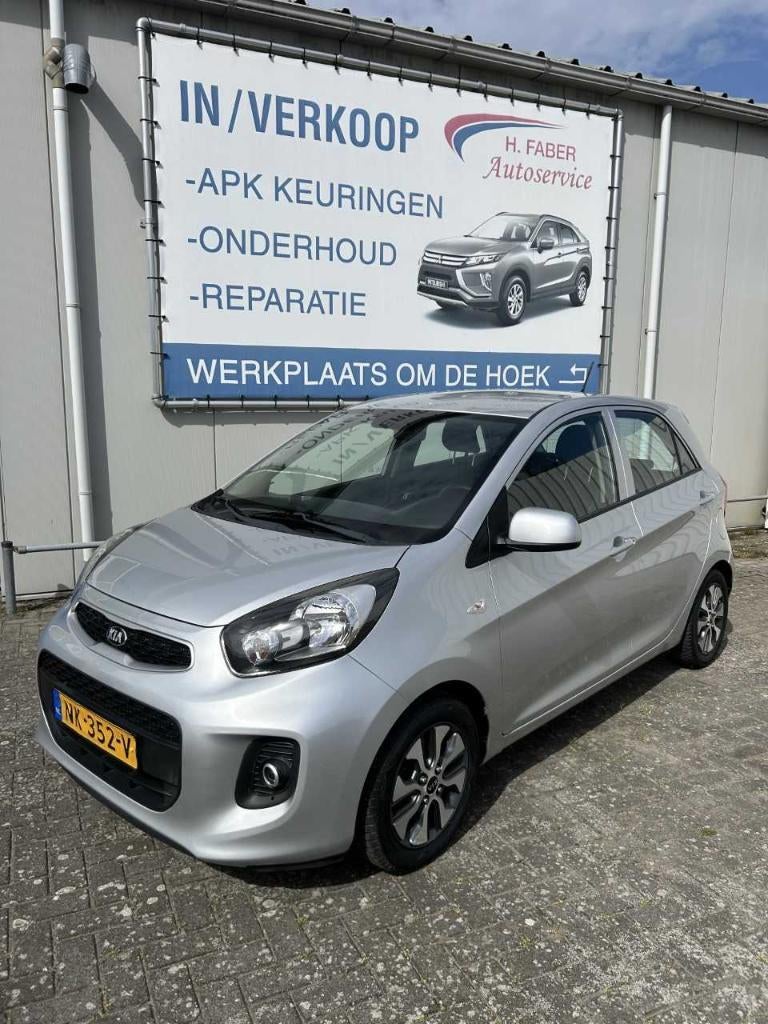 Kia Picanto 1.0 Cvvt 66 PK 5D 2017 Grijs, Stof, 4 stoelen, 24 km/l, Handgeschakeld