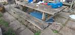 Gratis picknickbank - 250x180 cm - moet vandaag weg!, Tuin en Terras, Ophalen of Verzenden, Gebruikt, Rechthoekig, Hout