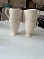Wedgwood Windsor mokken hoge voet (4x), Gebruikt, Keramiek, Ophalen of Verzenden, Wedgwood