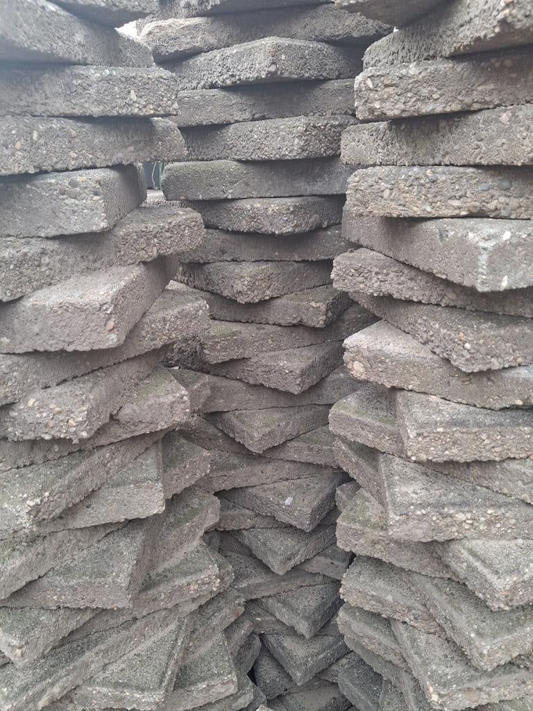 Stoeptegels, Tuin en Terras, Tegels en Klinkers, Ophalen, Gebruikt, Beton, Overige typen