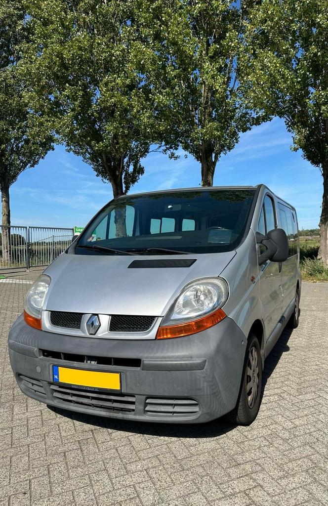 Renault Trafic Rolstoelbus -lift-rolstoelplek voorin-APK’27, Elektrische ramen, Renault, Leder en Stof, Grijs
