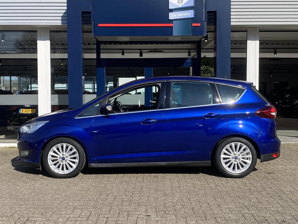 Ford C-Max 1.0 Titanium / NL-Auto / 48.000 KM / Apple-Carpla, Auto's, Ford, Voorwielaandrijving, Gebruikt, Euro 6, Blauw