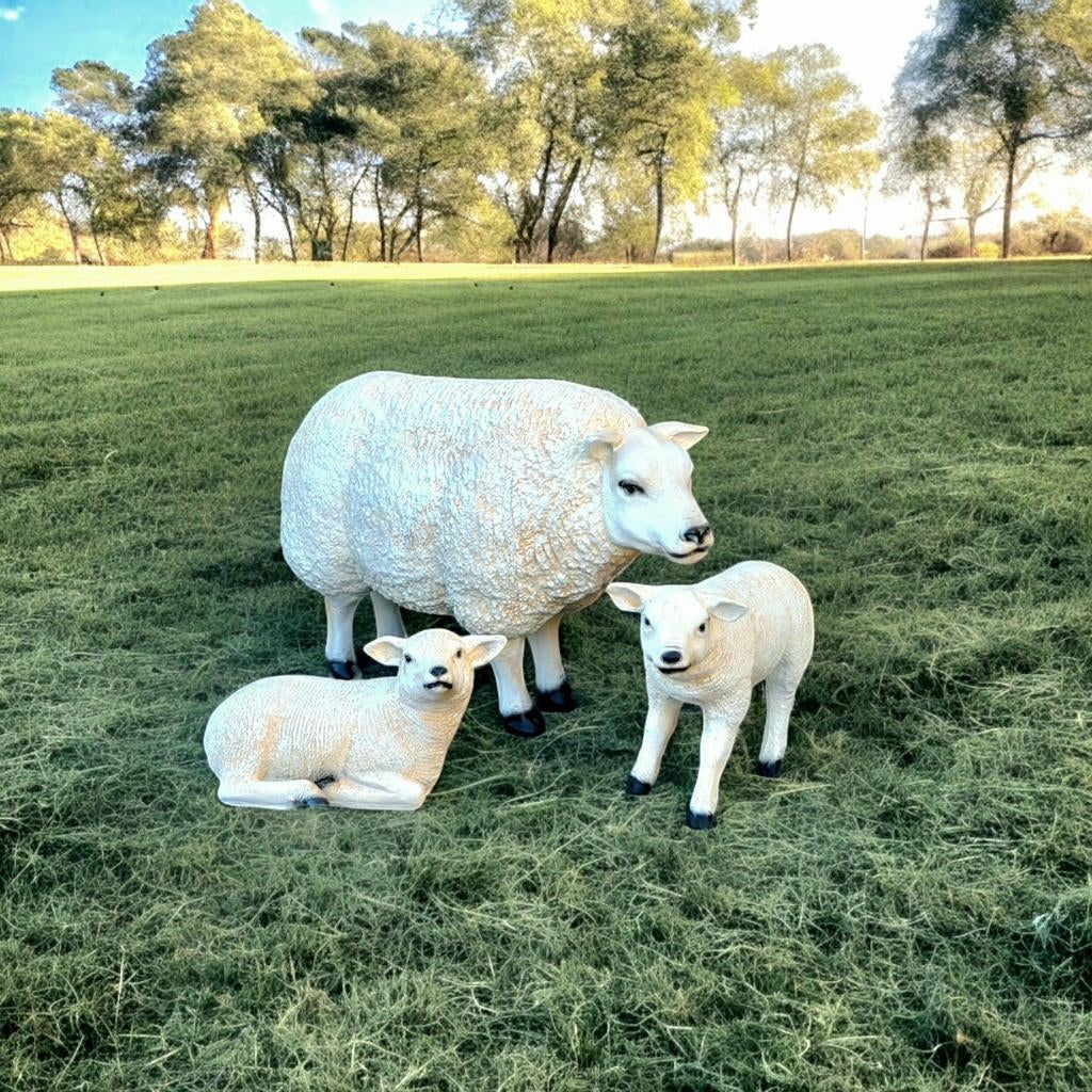 Koe Geit Schaap Ezel Lam Varken Levensgrote Tuinbeelden, Tuin en Terras, Tuinbeelden, Ophalen, Nieuw, Kunststof, Dierenbeeld