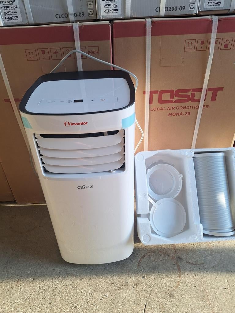 Nieuwe Inventor Chilly Mobiele Airco 9000 BTU/u, Timer, Nieuw, Ophalen of Verzenden, Koelen en Ontvochtigen