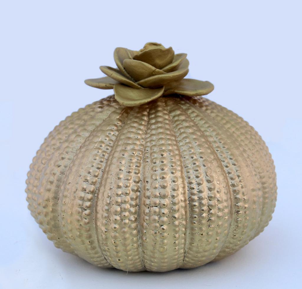 Urn steen 550 ml, Ophalen of Verzenden, Nieuw, Goud
