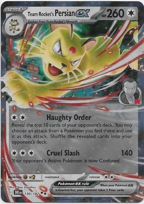 Destined Rivals,  Team Rocket's Persian [ex] 150/182, Verzenden, Nieuw, Losse kaart