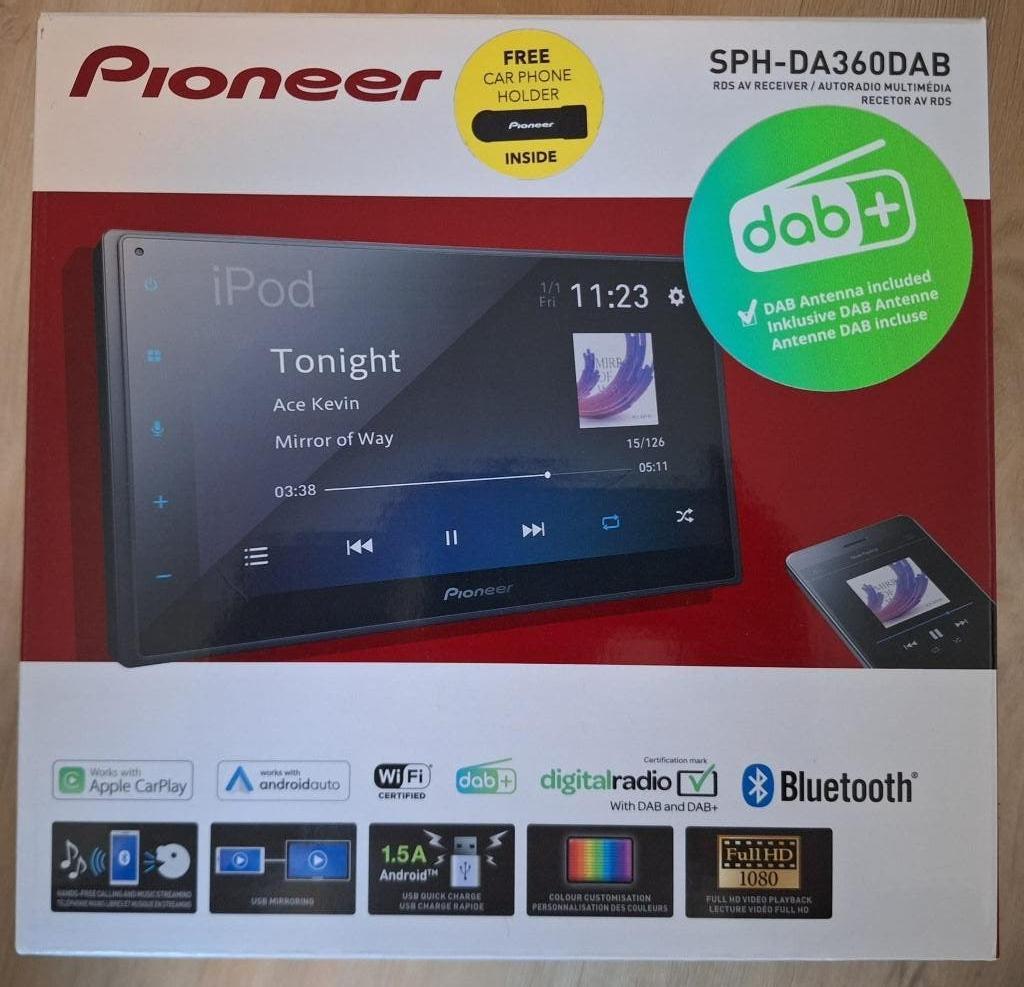 Pioneer SPH-DA360DAB autoradio ZGAN 280 euro, Auto diversen, Autoradio's, Ophalen, Zo goed als nieuw