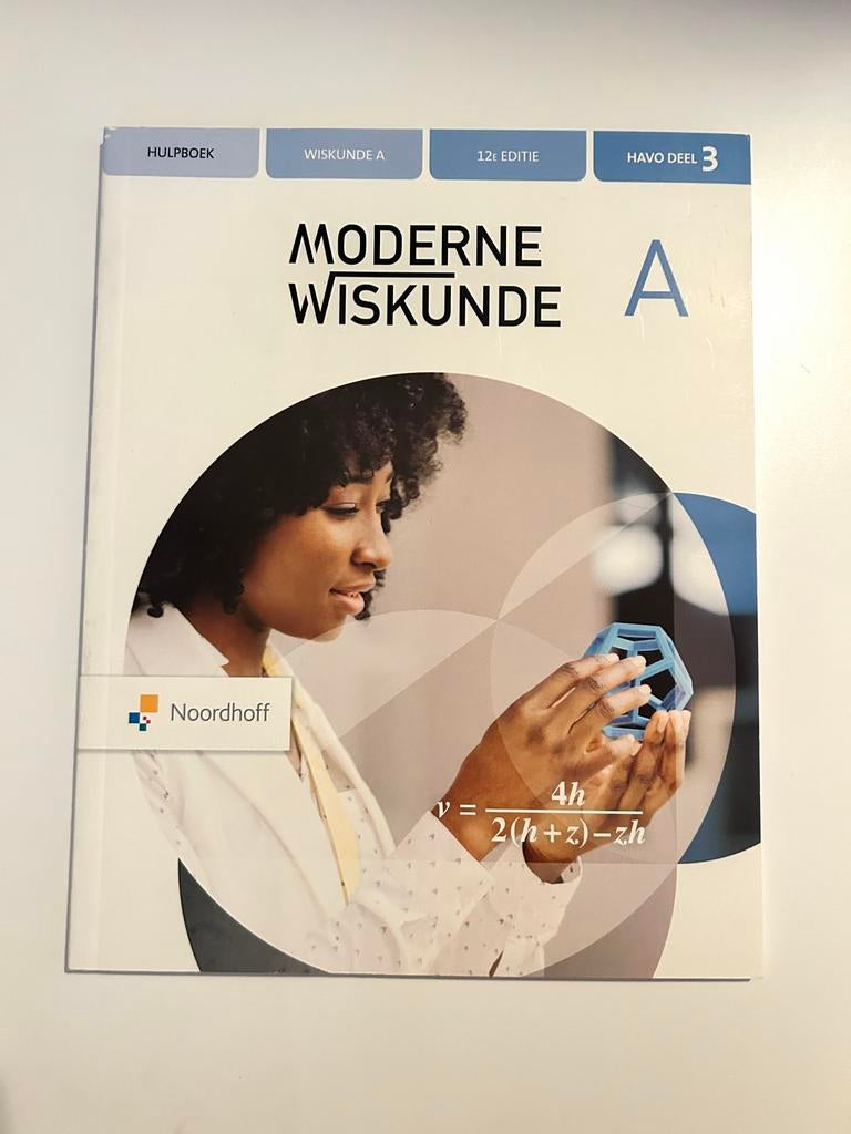 Moderne Wiskunde A havo deel 3 leerboek + hulpboek, Boeken, Ophalen of Verzenden, Gelezen, HAVO, Wiskunde A