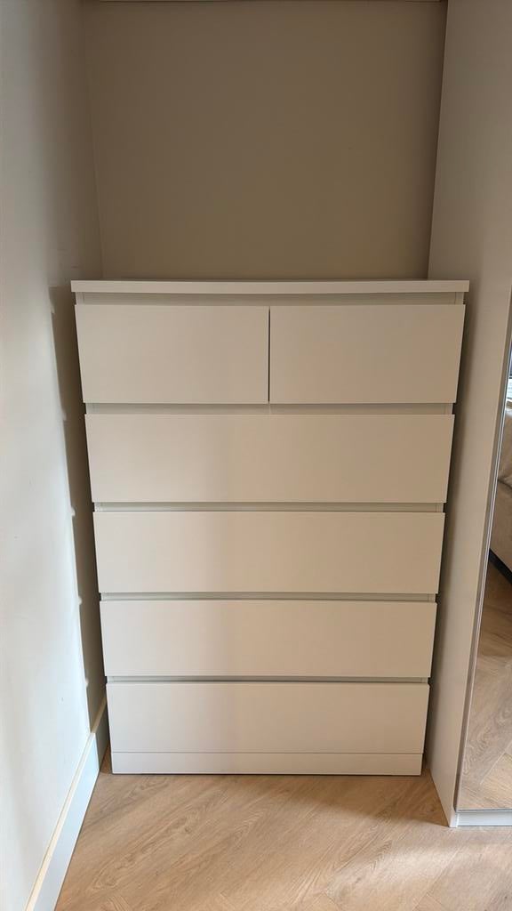 IKEA Malm ladekast wit - Ruime opbergoplossing, Ophalen, 5 laden of meer, 100 tot 150 cm, 50 tot 100 cm