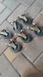 zwenkwielen 6 stuks, Doe-het-zelf en Verbouw, Zwenkwielen, Ophalen of Verzenden