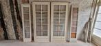 Schuifdeuren met glas, Gebruikt, Binnendeur, Ophalen of Verzenden, Glas