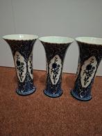 Drie Delftsblauwe Vazen - Boch Royal, Ophalen of Verzenden