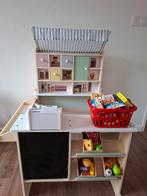 Houten speelgoedwinkel met accessoires, Ophalen, Zo goed als nieuw