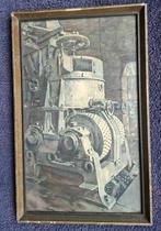 Industriële ets; zeer decoratrief, Antiek en Kunst, Kunst | Etsen en Gravures, Ophalen