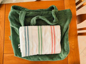 POSTCODELOTERIJ STRANDTAS MET HAMAM DOEK/KLEED beschikbaar voor biedingen