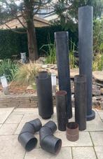 Div. Rookkanaal kachelpijpen staal rvs hout pelletkachel enz, Ophalen, Overige soorten, Zo goed als nieuw, Vrijstaand