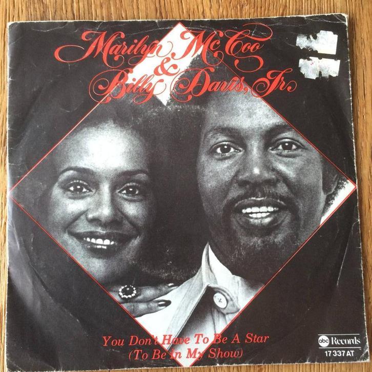 Billy Davis Marilyn McCoo Star 7" funk soul disco 70s 1976, Cd's en Dvd's, Vinyl Singles, Gebruikt, Single, R&B en Soul, 7 inch