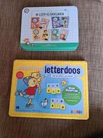 Magnetische letterdoos en ik leer klokkijken puzzels, Zo goed als nieuw, Ophalen