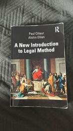 A new introduction to Legal Method, P Cliteur A Elian, Ophalen, Beta, Gelezen, WO