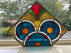 Glas in lood raam jaren 30, Antiek en Kunst, Ophalen