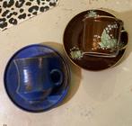 Retro vintage 2x kop en schotels Kronester Bavaria porselein, Antiek en Kunst, Antiek | Servies los, Ophalen of Verzenden