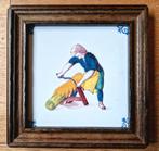 Makkummer Tegeltje (Leerlooier), Antiek en Kunst, Antiek | Wandborden en Tegels, Ophalen of Verzenden