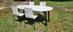 Tafel Ikea Vastana en stoelen Ikea Martin, Ophalen, Gebruikt, 50 tot 100 cm, Vijf personen of meer